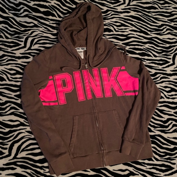 VS Pink full zip hoodie size large - Picture 3 of 3
